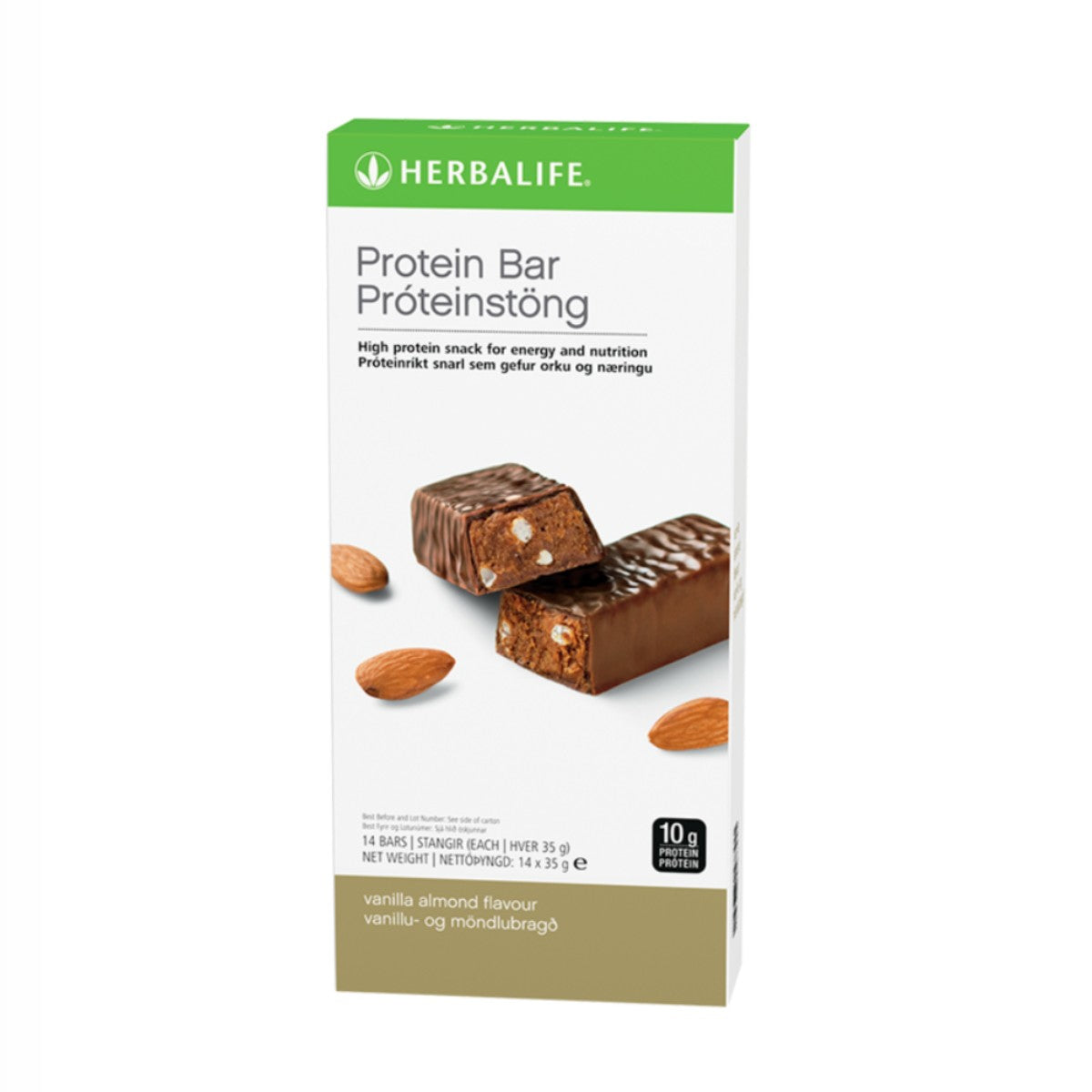 Protein Bars – Vanilla Almond | 14 bars per box