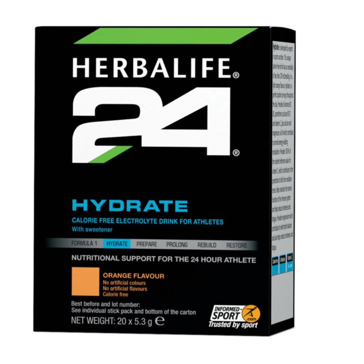 H24 Hydrate – Orange (20 Stick Packs)