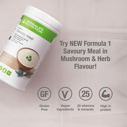 Herbalife Formula 1 Healthy Meal | Savoury | Mushroom and Herb 550g