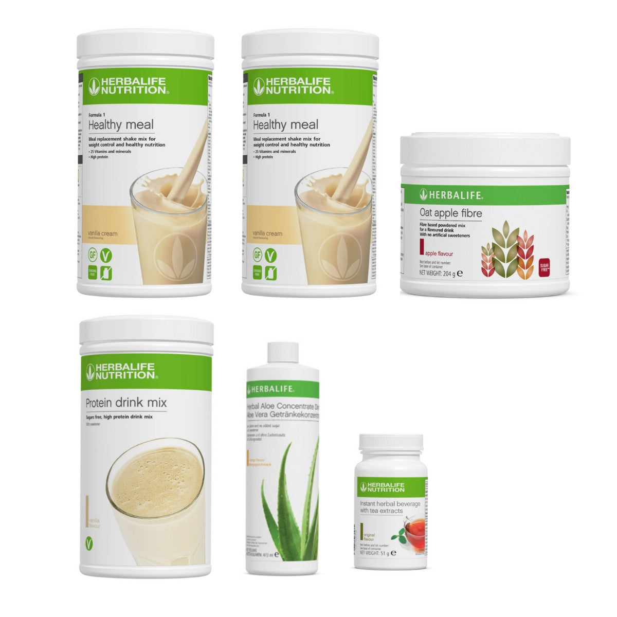 Premium Pack – 2× Formula 1 | Protein Drink | Herbal Beverage | Aloe Mango | Oat Apple Fibre